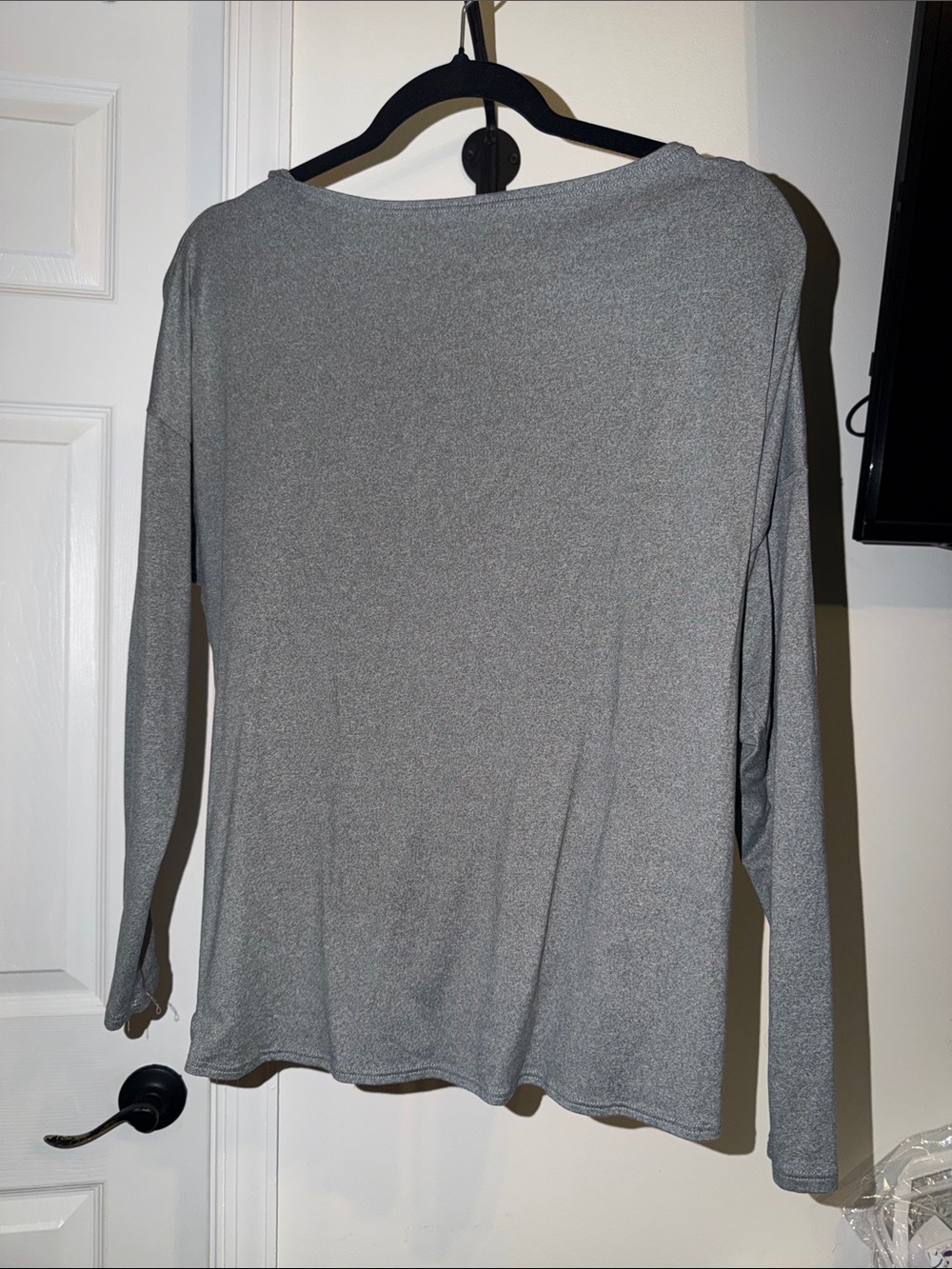 2 pc Fashion Nova Heather Gray Long Sleeve Top and leggings